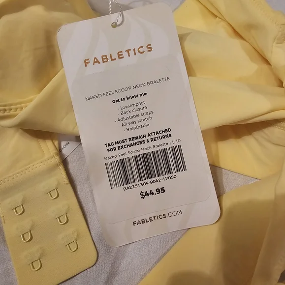 Fabletics Yellow Bralette Large - Picture 5 of 5